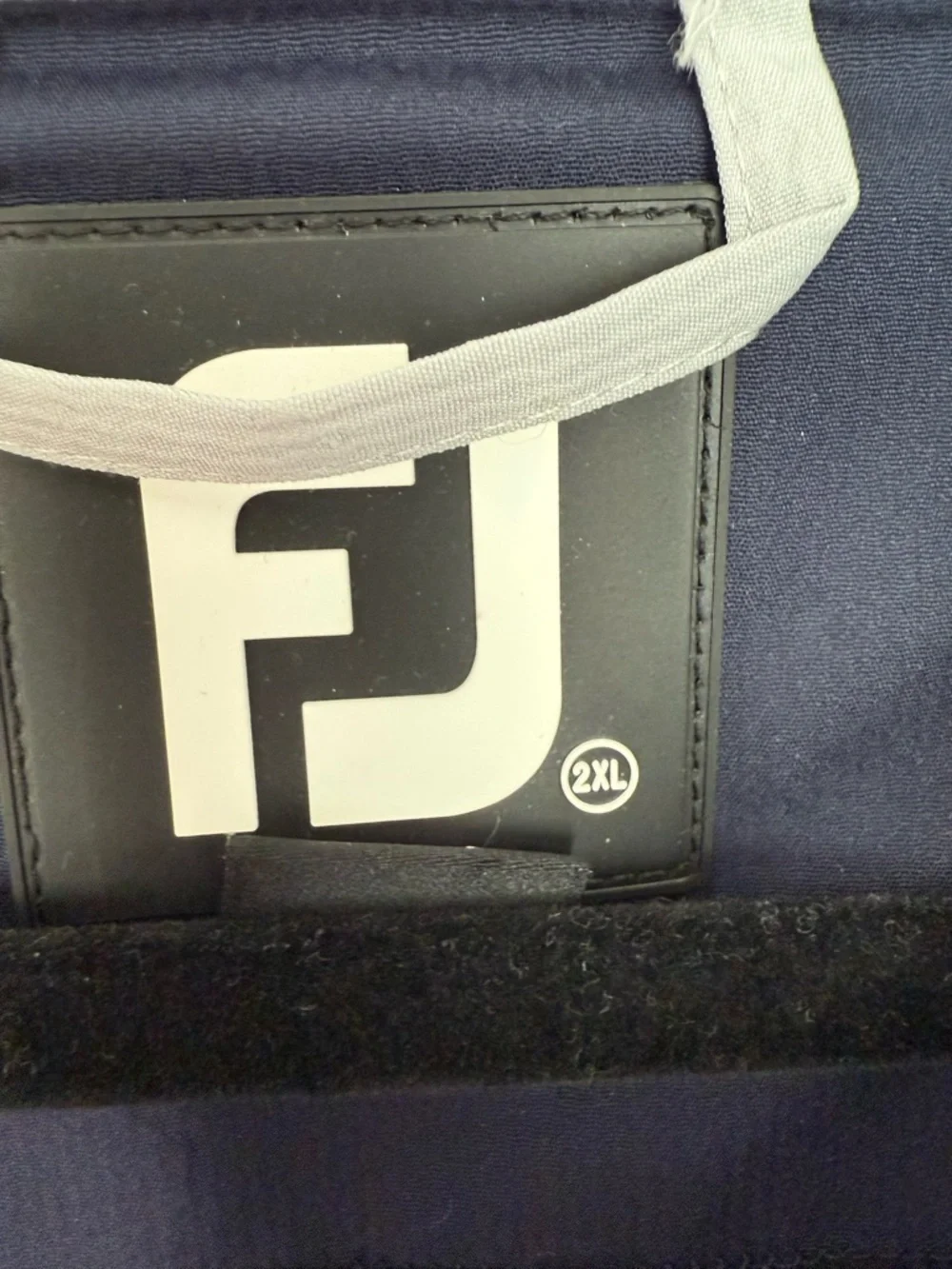 Footjoy Mens Navy and Light Gray Half-Zip Windbreaker- size XXL